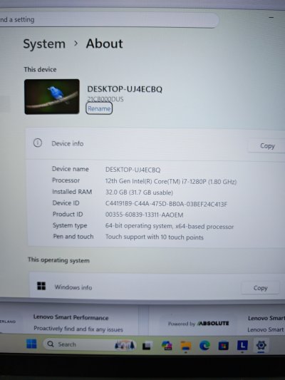 Thinkpad X1 Carbon gen 10 Ram 32GB touchscreen ใส่ SIM
