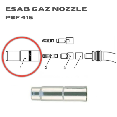 Esab Gas nozzle aksesoris