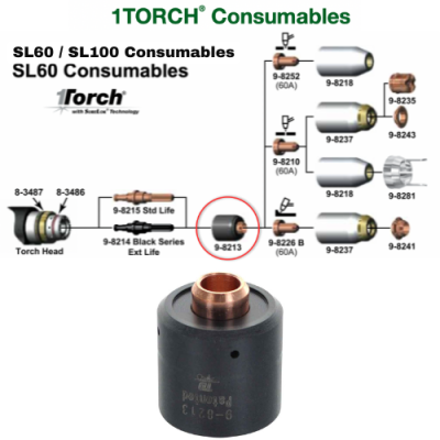 9-8213 Start Cartridge 1 Torch SL60 / SL100 Consumables Parts Accessories