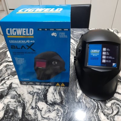 Autodarkening Welding Helmet Cigweld Arcmaster XC40 Blax