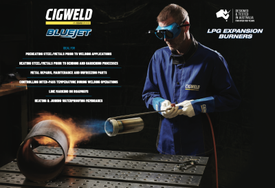 LPG expansion burner untuk pemanas logam las 