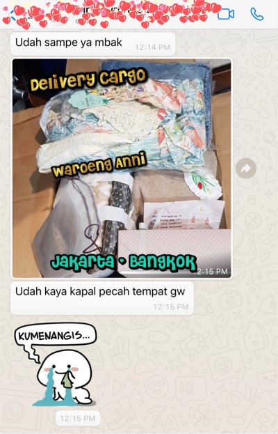 Testimony Shipping from Bangkok -Indonesia / Indonesia - Bangkok
