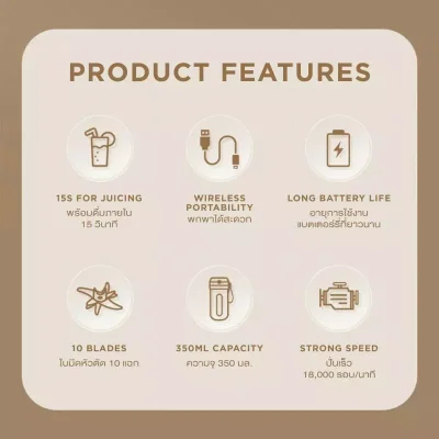 PORTABLE TUMBLER JUICER เครื่องปั่นน้ำผลไม้แบบพกพา