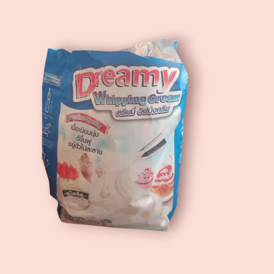 ดรีมมี่ วิปปิ้งครีม 500กรัม จืด(ถุง)