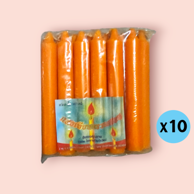 เทียนเล่มใหญ่ เบอร์6 (แพ็ค10ซอง)