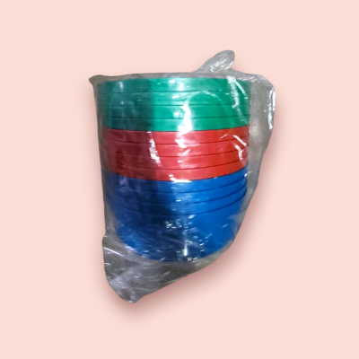 ขันน้ำกลม คละสี 15บาท  (โหล)