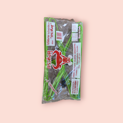 ไม้แขวนเสื้อ กระทิงดุ  (ห่อ)