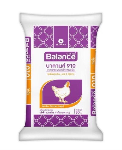 บาลานซ์ 910 อาหารไก่เล็ก 30กก (ถุง)
