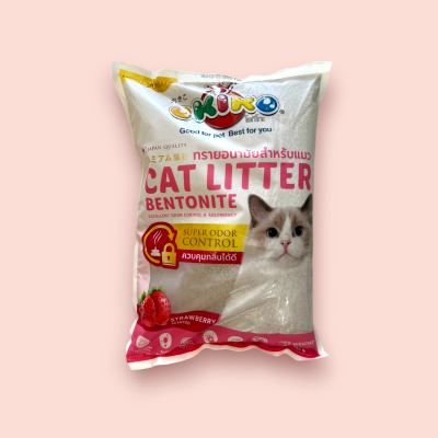 ทรายแมวโอกิโกะ 5 ลิตร กลิ่นสตอเบอรี่(ถุง)