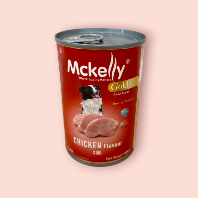 แมกเคลลี่ อาหารเปียกสุนัขกระป๋อง รสไก่ 400กรัม(กระป๋อง)