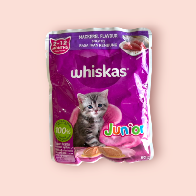 วิสกัส อาหารเปียกลูกแมว รสปลาทู 80 กรัม  (ถุง)