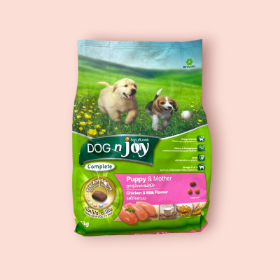 ด็อกแอนจอย ลูกสุนัข 1.5 กก รสไก่และนม(ถุง)