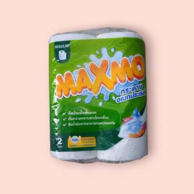 ทิชชู่แผ่นหนา แม็กโม่ 2ม้วน(ห่อ)