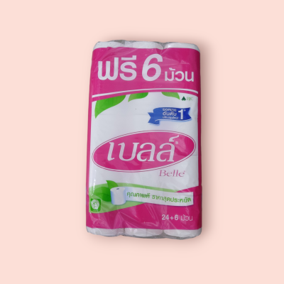ทิชชู่เบล 24ม้วน ฟรี6ม้วน(ห่อ)