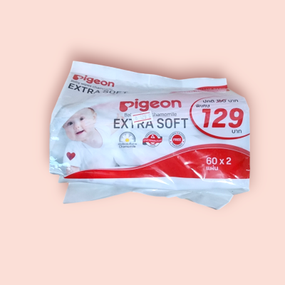 ทิชชู่เปียก พีเจี้ยน 60แผ่น*2(ซอง)