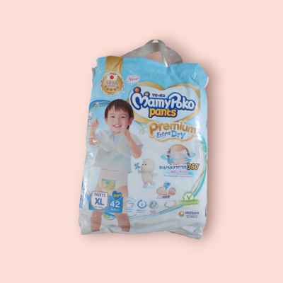 มามี่ พรีเมี่ยมเอ๊กตร้า XL 42ชิ้น เด็กผู้ชาย(ห่อ)