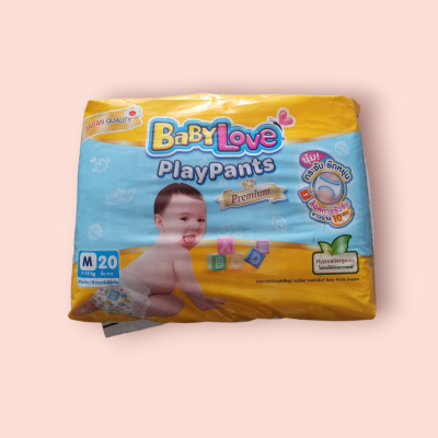 เบบี้เลิฟ เพลแพ้นพรีเมี่ยม M20ชิ้น(ห่อ)