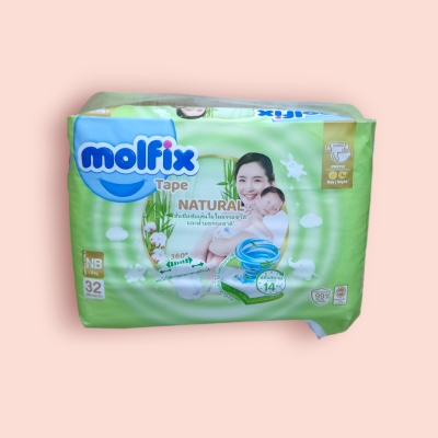 โมฟลิก ผ้าอ้อมเทป NB 32ชิ้น(ห่อ)