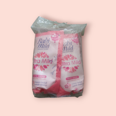 เบบี้มาย อัลตร้ามาย อาบสระ ถุงเติม 380มล ชมพู(แพ็ค3ถุง)