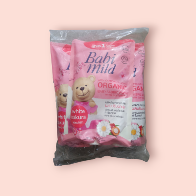 เบบี้มายออแกนิค ปรับผ้านุ่ม ถุงเติม 600มล ซากุระ(แพ็ค3ถุง)
