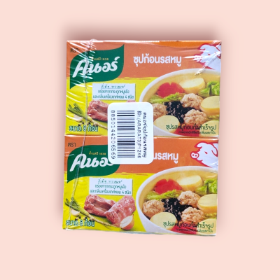 คนอร์ซุปก้อนรสหมู 80กรัม (แพ็ค6ชิ้น)