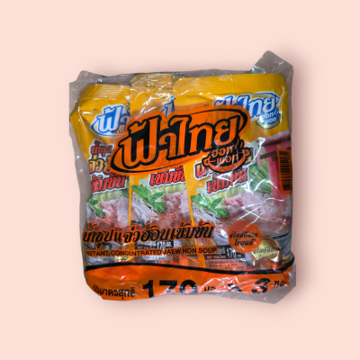 ฟ้าไทยฮอทพอท 170 มล. แจ่วฮ้อนเข้มข้น (แพ็ค3ซอง)