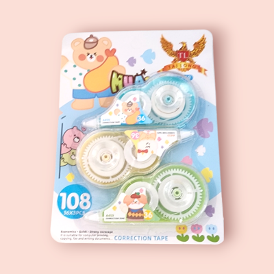 เทปลบคำผิด ซอง3ชิ้น(แพ็ค12ซอง)