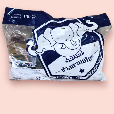 ยางก๋งตราช้าง 100เส้น(ถุง)