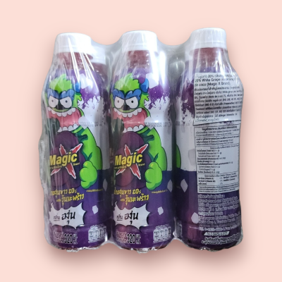 เมจิ๊กเอ๊ก 10บาท (แพ็ค6) องุ่น