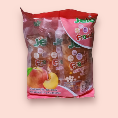 เจเล่เฟรชชี่ 10บาท พีช  (แพ็ค3)