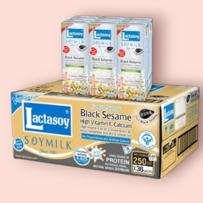 แลคตาซอย 250มล งาดำ ลัง 3โหล