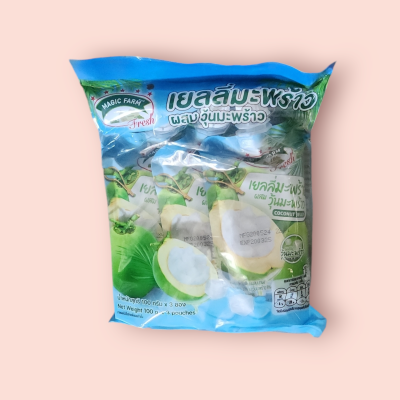 เมจิกฟาร์ม 10บาท วุ้นมะพร้าว แพ็ค3ซอง