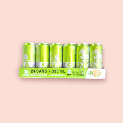 สิงห์บ๊วย กระป๋อง 330มล ถาด24กระป๋อง