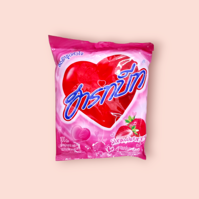 ฮาร์ทบีท 100เม็ด สตอเบอรี่(ถุง)