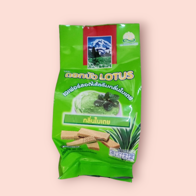 เวเฟอร์ดอกบัว10บาทสีเขียว(ซอง)