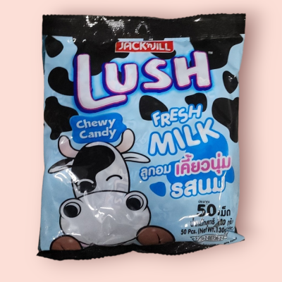 ลูกอม ลัช 50เม็ด นม(ถุง)