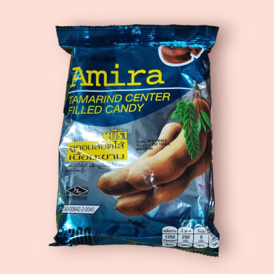 ลูกอมมะขาม 100เม็ด อมีร่า(ถุง)