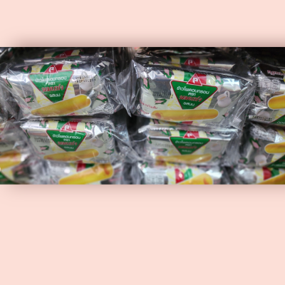 ข้าวโพดอบกรอบ 5บาท เหลือง(แพ็ค6)