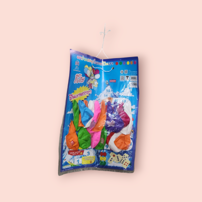 ลูกโป่ง 1บาท กลม(แผง)