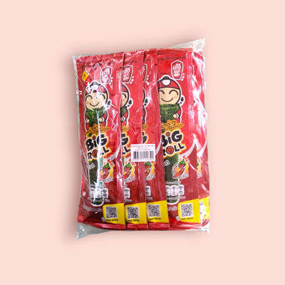 เถ้าแก่น้อย 5บาท ม้วนสีแดงรสเผ็ด โหล