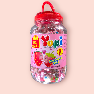 Yupi 1บาท สตอเบอรี่ (80+5ชิ้น)