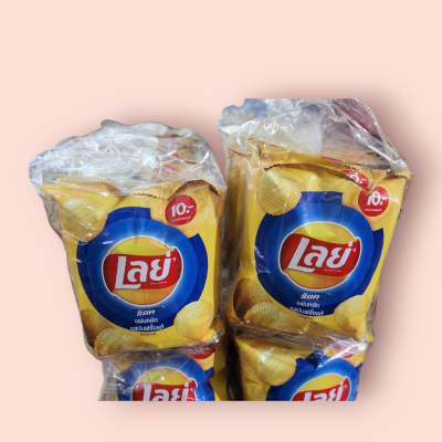เลย์10บาทร๊อคเหลือง(แพ็ค6ซอง)