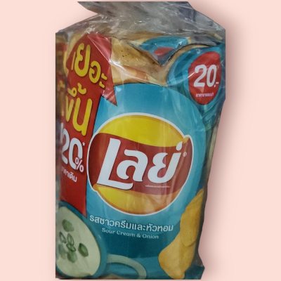 เลย์20บาท หัวหอม(แพ็ค6)
