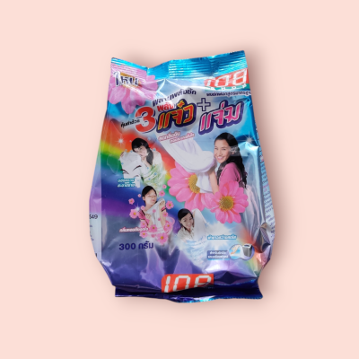 ผงซักผ้า 3แจ๋ว 300กรัม(ซอง)