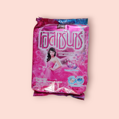 ผงซักผ้าเอสเซ้น ชมพู 450กรัม(ซอง)