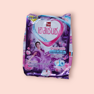 ผงซักผ้าเอสเซ้น ม่วง 450กรัม(ซอง)