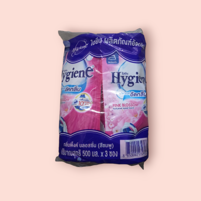 ไฮยีนอัดกลีบ 500มล พิ้งบลอสซั่ม(แพ็ค3ชิ้น)