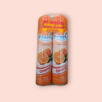 เฟรชชี่ 300มล กลิ่นส้ม (แพ็ค2กระป๋อง)