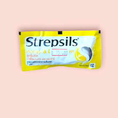 สเตร็ปซิล 3 เม็ด รสน้ำผึ้งมะนา(แพ็ค12ซอง)