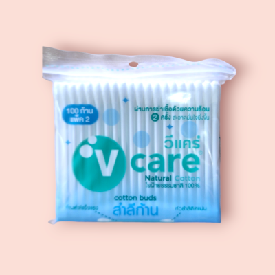 สำลีก้าน วีแคร์ 100 ก้านแพ็ค 2